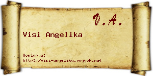 Visi Angelika névjegykártya
